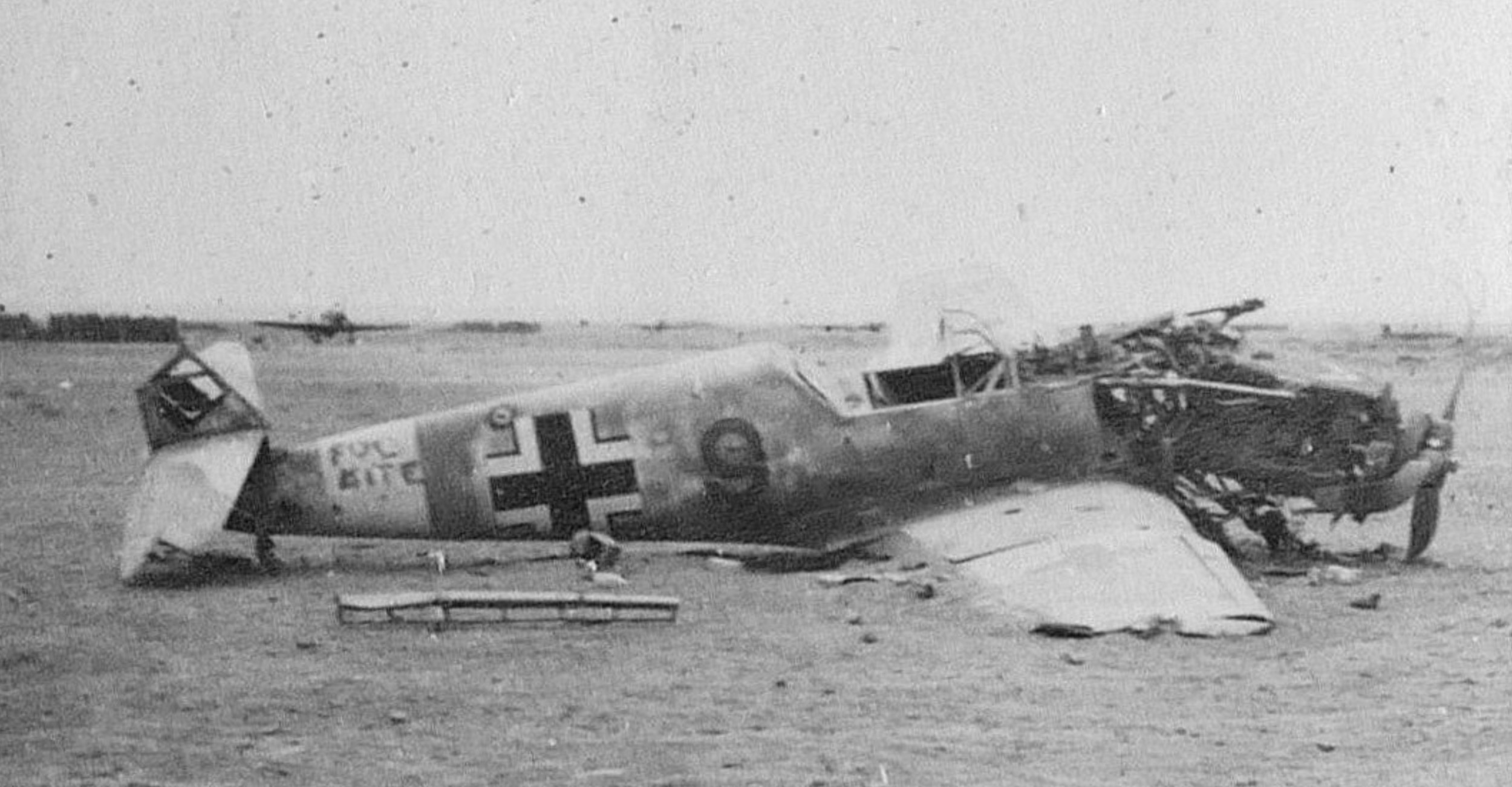 Messerschmitt Bf 109E 3.JG27 Yellow 9 airframe abandoned Bardia Egypt Nov 1942 eBay 01
