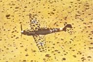 Asisbiz Messerschmitt Bf 109E7Trop 1.JG27 White 3 and 8 on low level patrol over Libya Feb 1942 03