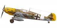 Asisbiz Messerschmitt Bf 109E7Trop 2.JG27 Black 2 Libya 1941 0A