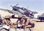 Asisbiz Messerschmitt Bf 109E7Trop 2.JG27 Black 3 Eduard Neumann El Gazala June 1941 02
