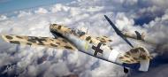 Asisbiz Messerschmitt Bf 109E7Trop 3.JG27 Yellow 4 in combat over Lybia July 1941 graphic art 0A