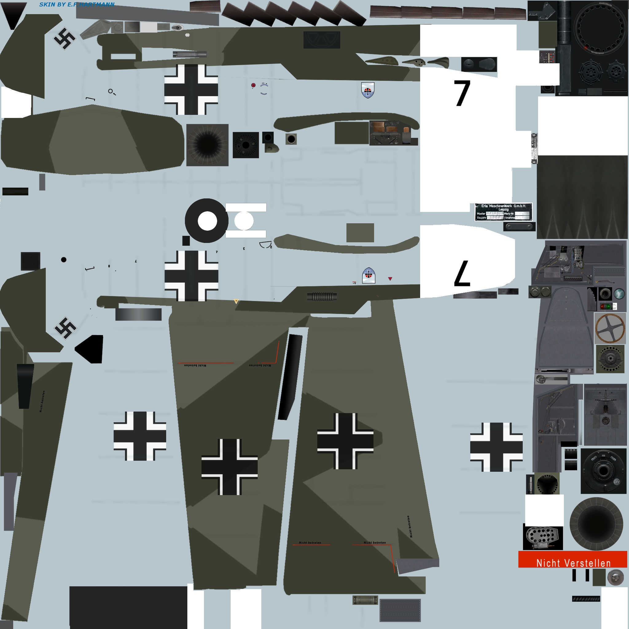 COD EH Bf 109E3 8.JG27 Black 7 Germany 1940