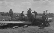 Asisbiz Messerschmitt Bf 109E4 8.JG27 Black 12 belly landed being inspected by German ground forces Russia 1941 eBay 01
