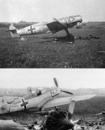 Asisbiz Messerschmitt Bf 109E1 Stab I.JG27 above with E1 canopy and E4 canopy France Jun 1940 01