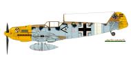 Asisbiz Messerschmitt Bf 109E7Trop Stab I.JG27 Chevron A Ludwig Franzisket El Gazala 1941 0E