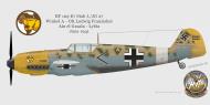 Asisbiz Messerschmitt Bf 109E7Trop Stab I.JG27 Chevron A Ludwig Franzisket El Gazala Lybia Oct 1941 0A