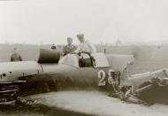 Asisbiz Aircrew Luftwaffe JG27 pilots inspecting a downed Soviet Mig 3 White 26 eBay 01