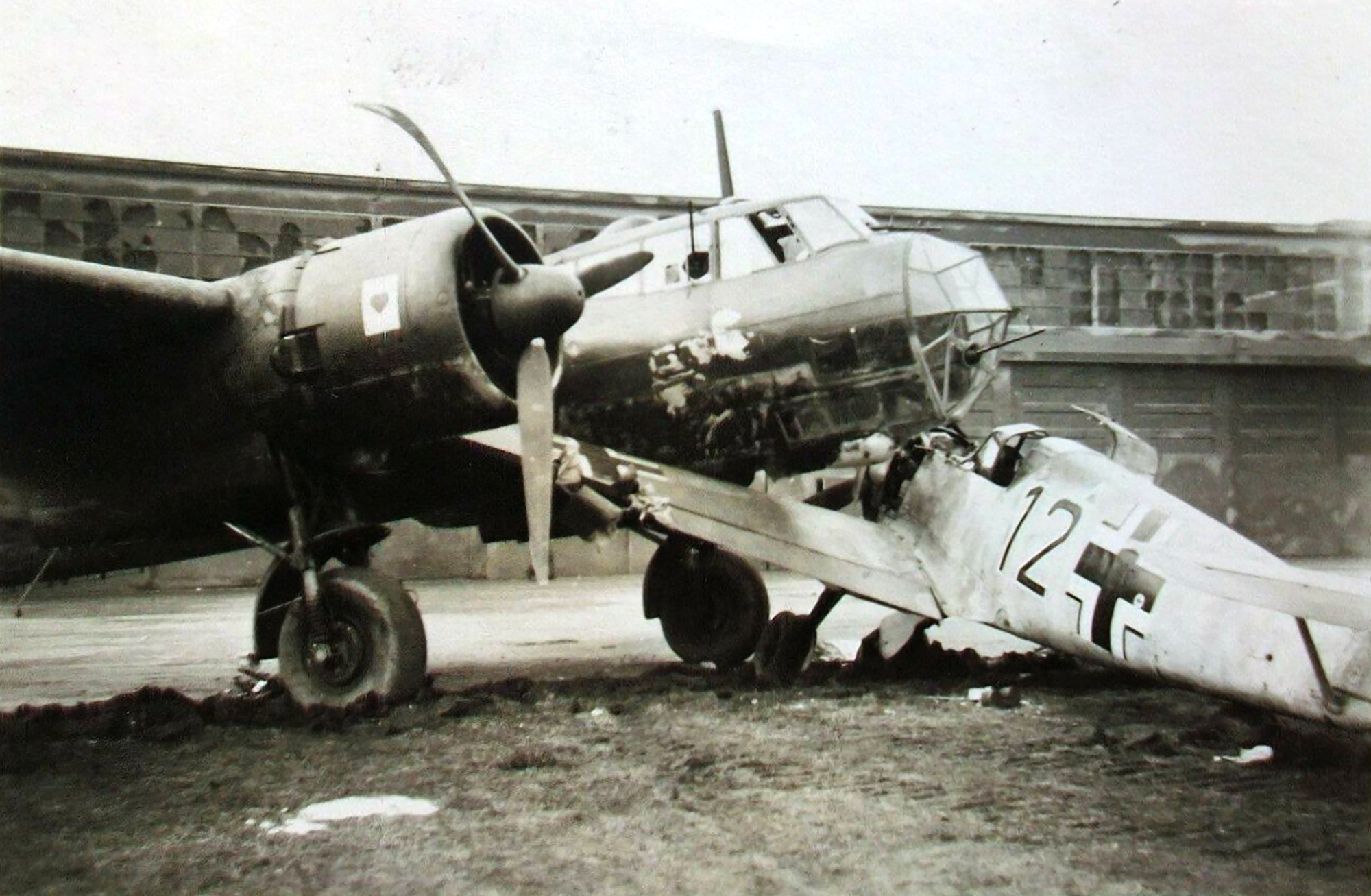 Messerschmitt Bf 109E1 2.ErgGrJG3 Green 12 accident D0 17Z 9.KG3 Amsterdam 1940 eBay 01