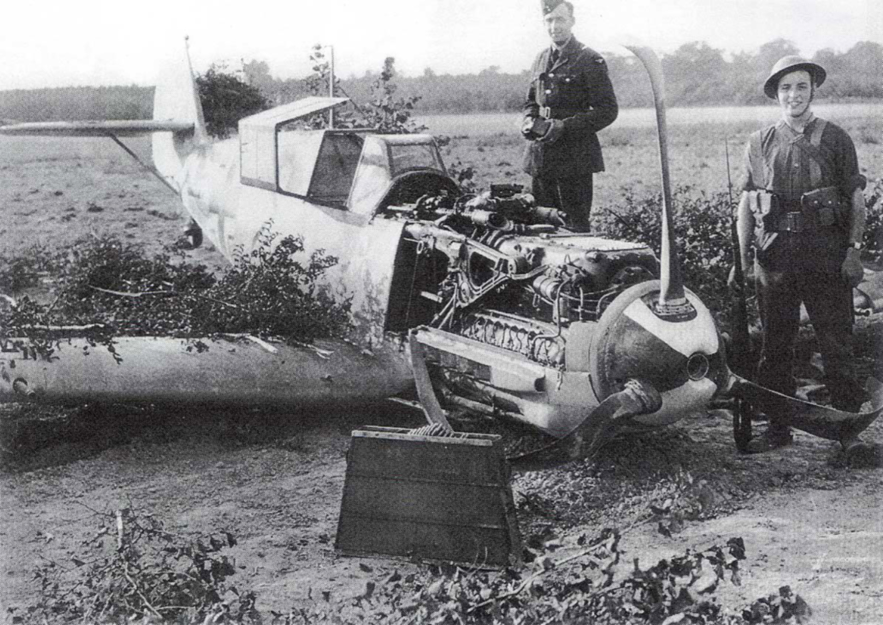 Messerschmitt Bf 109E4 Stab II.JG3 Franz von Werra WNr 1480 crash landed Kent 1940 02