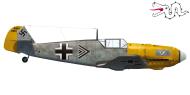 Asisbiz Messerschmitt Bf 109E4 Stab JG3 Triple Chevron Maj Gunther Lutzow Kdr France Sep 1940 0A