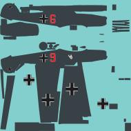 Asisbiz COD asisbiz Bf 109E1 2JG3 Zerbst red 6 emblem one side winter 1939 40