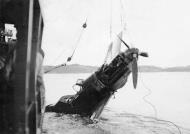 Asisbiz Messerschmitt Bf 109E7 3.JG5 Otto Jahn aircraft being salvaged 02