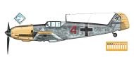 Asisbiz Messerschmitt Bf 109E7 5.JG5 Red 4 WNr 1187 Wulf Dieter Widowitz 0A