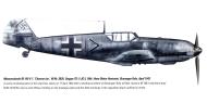 Asisbiz Messerschmitt Bf 109E7 Stab I.JG5 Chevron Bar TO Hans Dieter Hartwein WNr 3820 Stavanger Sola Norway Apr 1942 0A