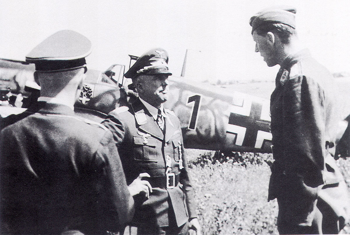 Aircrew Luftwaffe ace 5.JG54 Hannes Trautloft Russia Aug 6 1941 01