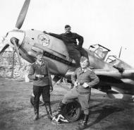 Asisbiz Messerschmitt Bf 109E4 JG51 with Finish and German crew featuring the units emblem on the left cowling 01