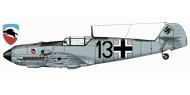 Asisbiz Messerschmitt Bf 109E3 2.JG52 Black 13 Frankfurt Germany 1940 0A