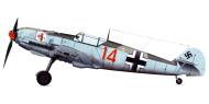 Asisbiz Messerschmitt Bf 109E1 5.JG52 Red 14 Leo Zaunbracher WNr 3367 Laon Couvon France 12th Aug 1940 0B