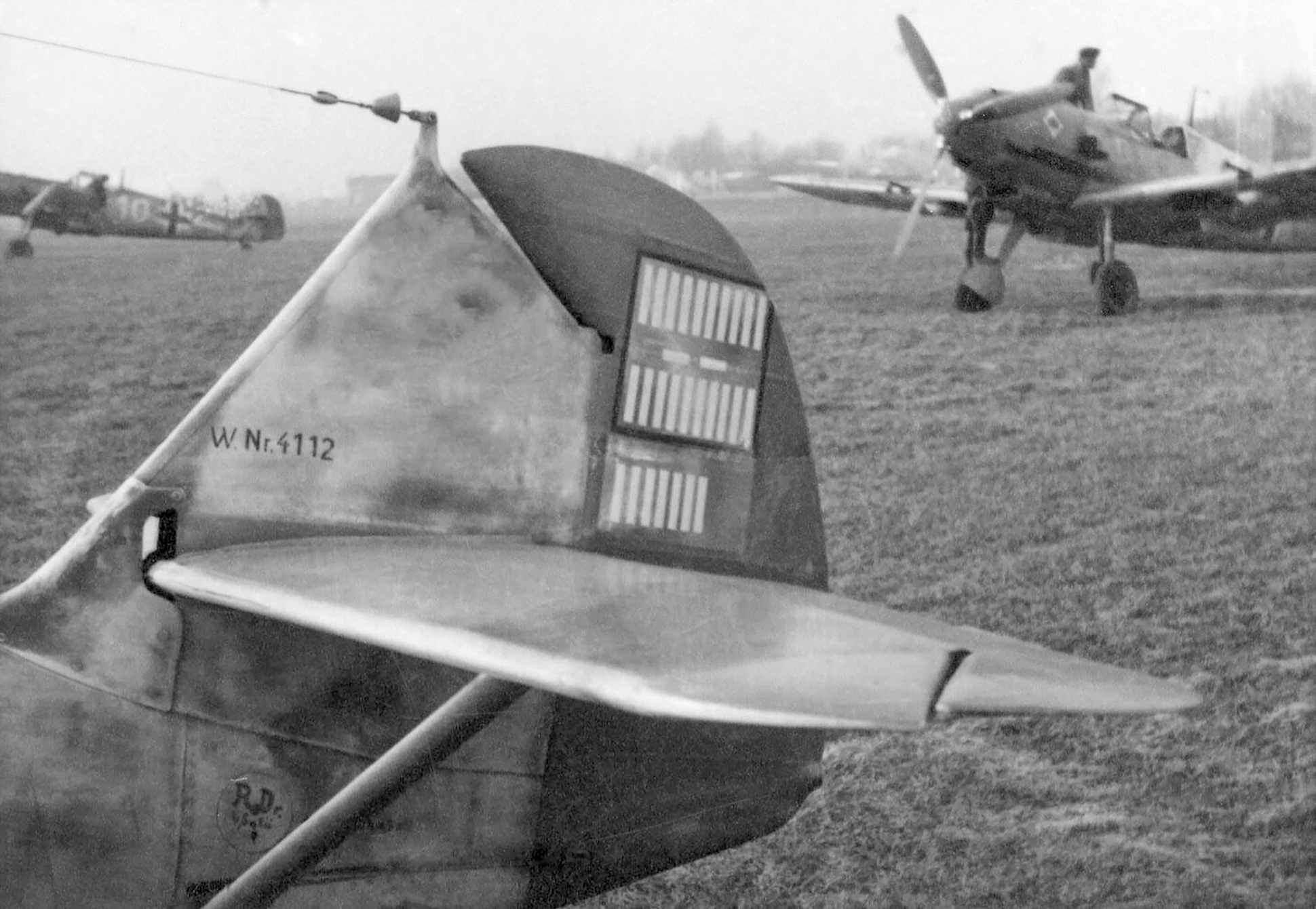 Messerschmitt Bf 10E7 Stab II.JG53 Chevron WNr 4112 at Montdidier France late 1940 eBay 03