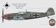 Asisbiz Messerschmitt Bf 109E3 8.JG53 Black 3 unknown pilot Guernsey GB Aug 1940 0A