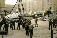 Asisbiz Messerschmitt Bf 109E4 7.JG53 White 5 Hans Georg Schulte WNr 1506 being put on display Manston Sep 1940 02