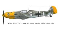 Asisbiz Messerschmitt Bf 109E4 7.JG53 White 6 Herbert Schramm France June 1940 0A