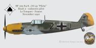 Asisbiz Messerschmitt Bf 109E4 8.JG53 Black 2 unknown pilot Le Touquet France Nov 1940 0A