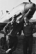 Asisbiz Aircrew Luftwaffe Ace Werner Molders Bf 109E3 in Trier Euren Mar 1940 FB Heli Schmidt