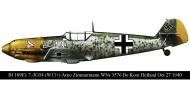 Asisbiz Messerschmitt Bf 109E1 7.JG54 White 13 Arno Zimmermann WNr 3576 De Kooi Holland Oct 27 1940 0B