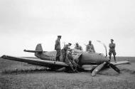 Asisbiz Messerschmitt Bf 109E1 2.JG76 Red 2 Leopold Wyhlidal force landed France 15th Sep 1940 01