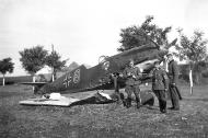 Asisbiz Messerschmitt Bf 109E1 2.JG76 Red 8 showing landing damage Poland 1939 02