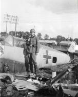 Asisbiz Messerschmitt Bf 109E1 Stab I.JG76 double chevron salavged France 1940 eBay 01