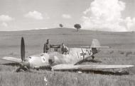 Asisbiz Messerschmitt Bf 109E4 8.JG77 Black 1 belly landed 1941 01a
