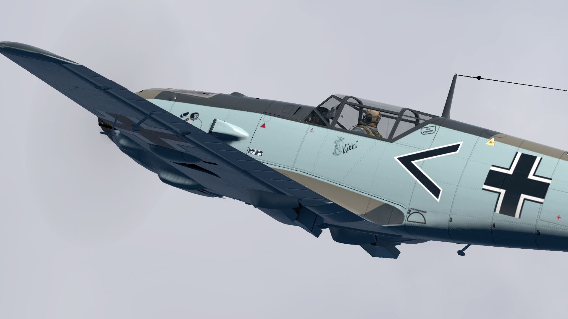 COD asisbiz Bf 109E3 Stab I.JG77 Chevron Keiki WNr 5102 Kieki France 1940 V06