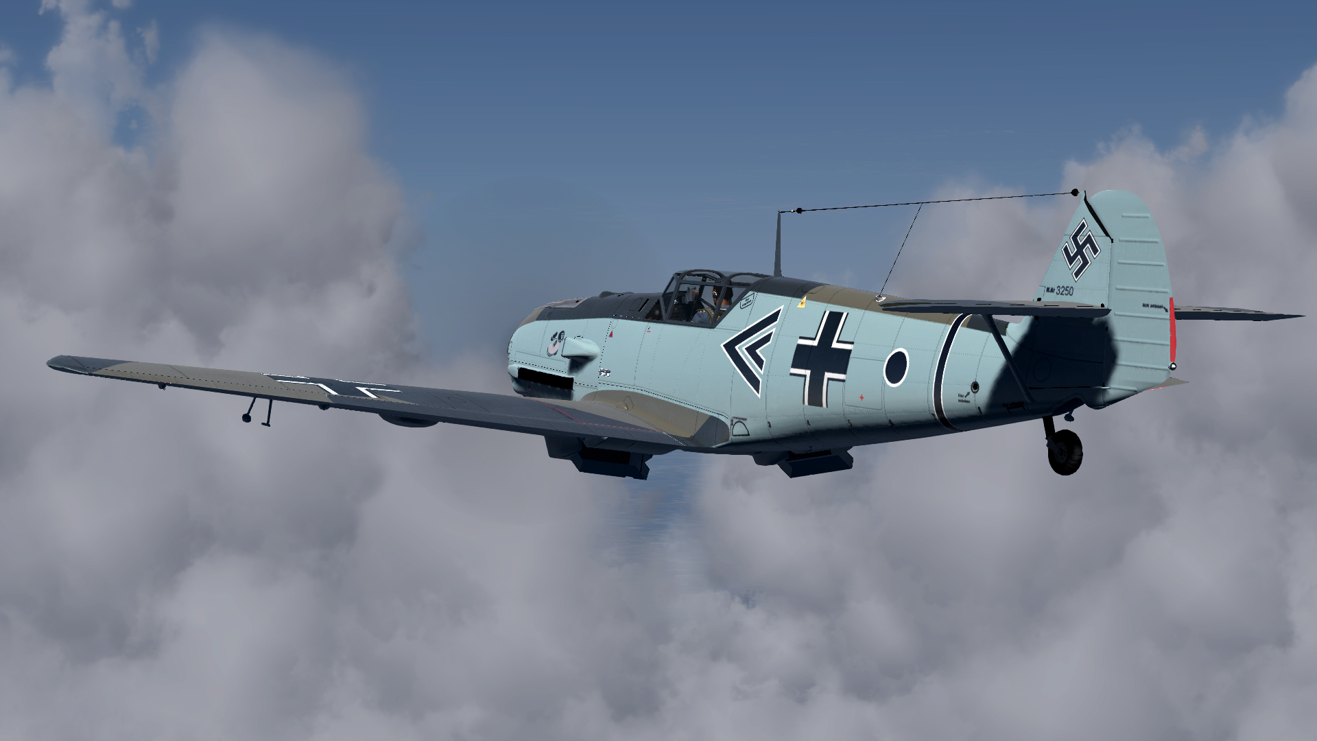 COD asisbiz Bf 109E3 Stab I.JG77 double chevron WNr 3250 1940 V01