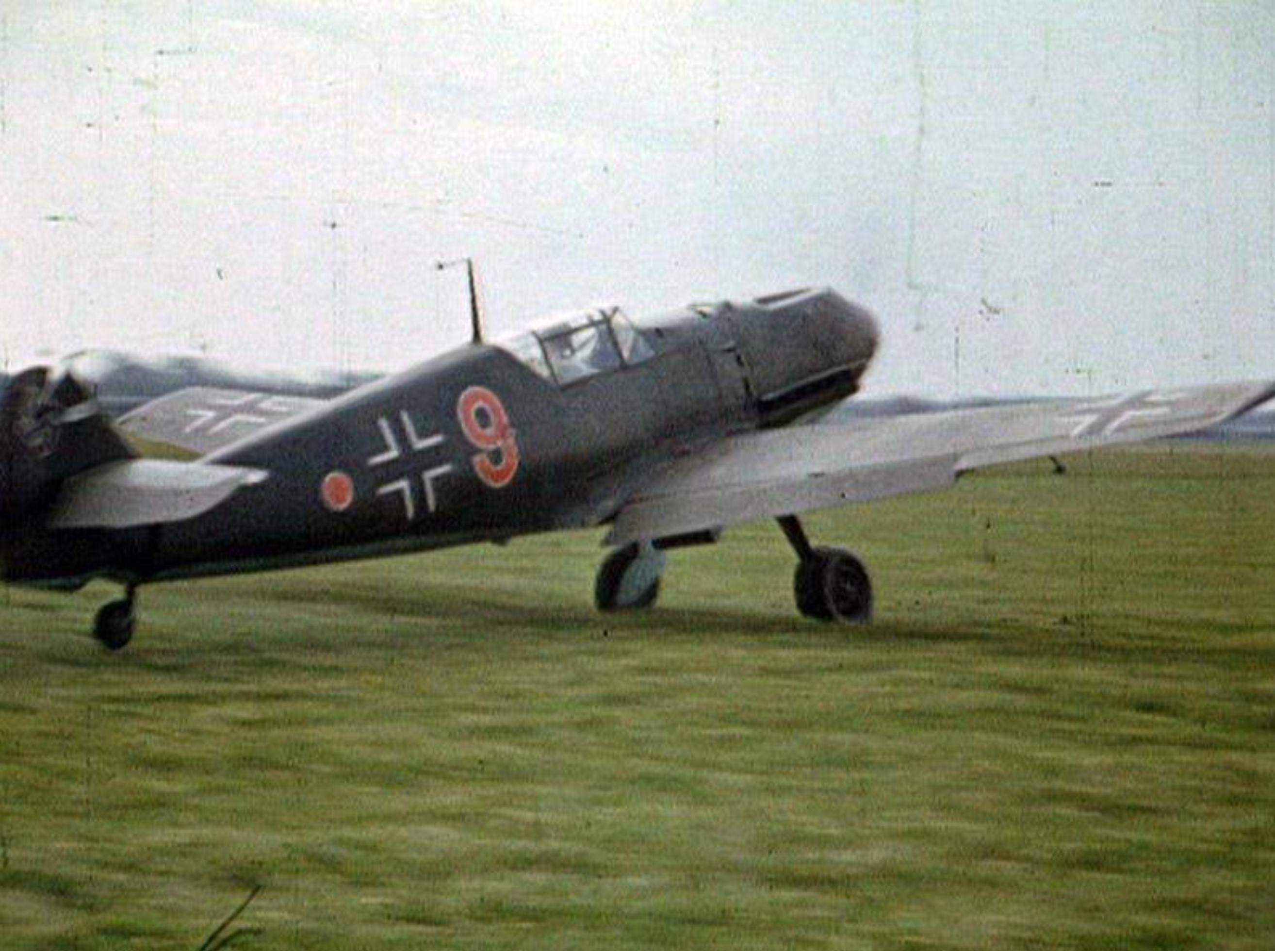 Messerschmitt Bf 109E1 2.JG77 Red 9 taking off for its next sortie Germany 1939 01