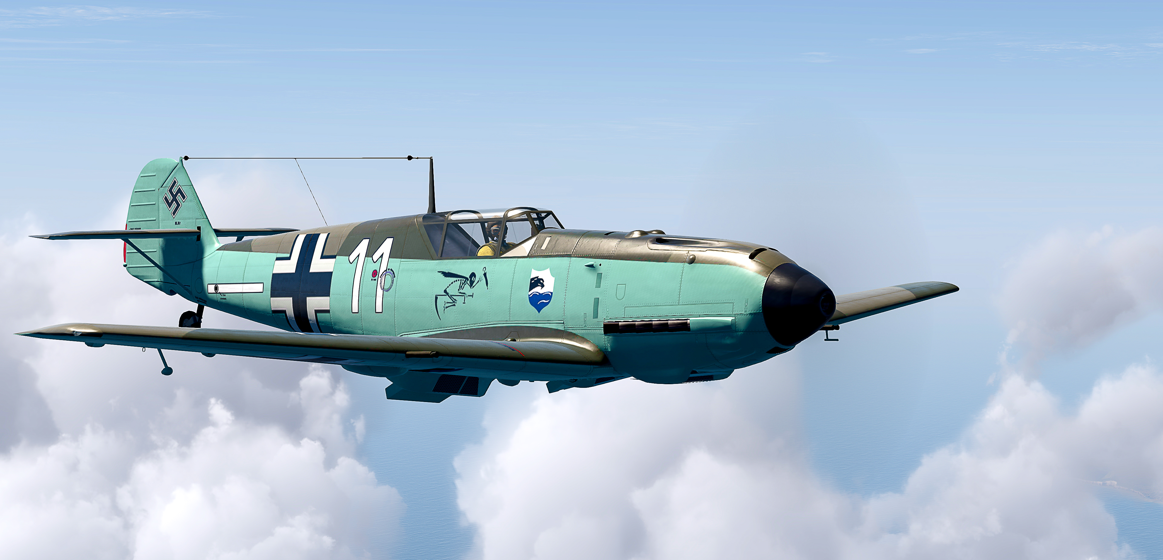 COD asisbiz Bf 109E3 4.JG77 White 11 Heinz Demes Kjevik Apr 1940 V01