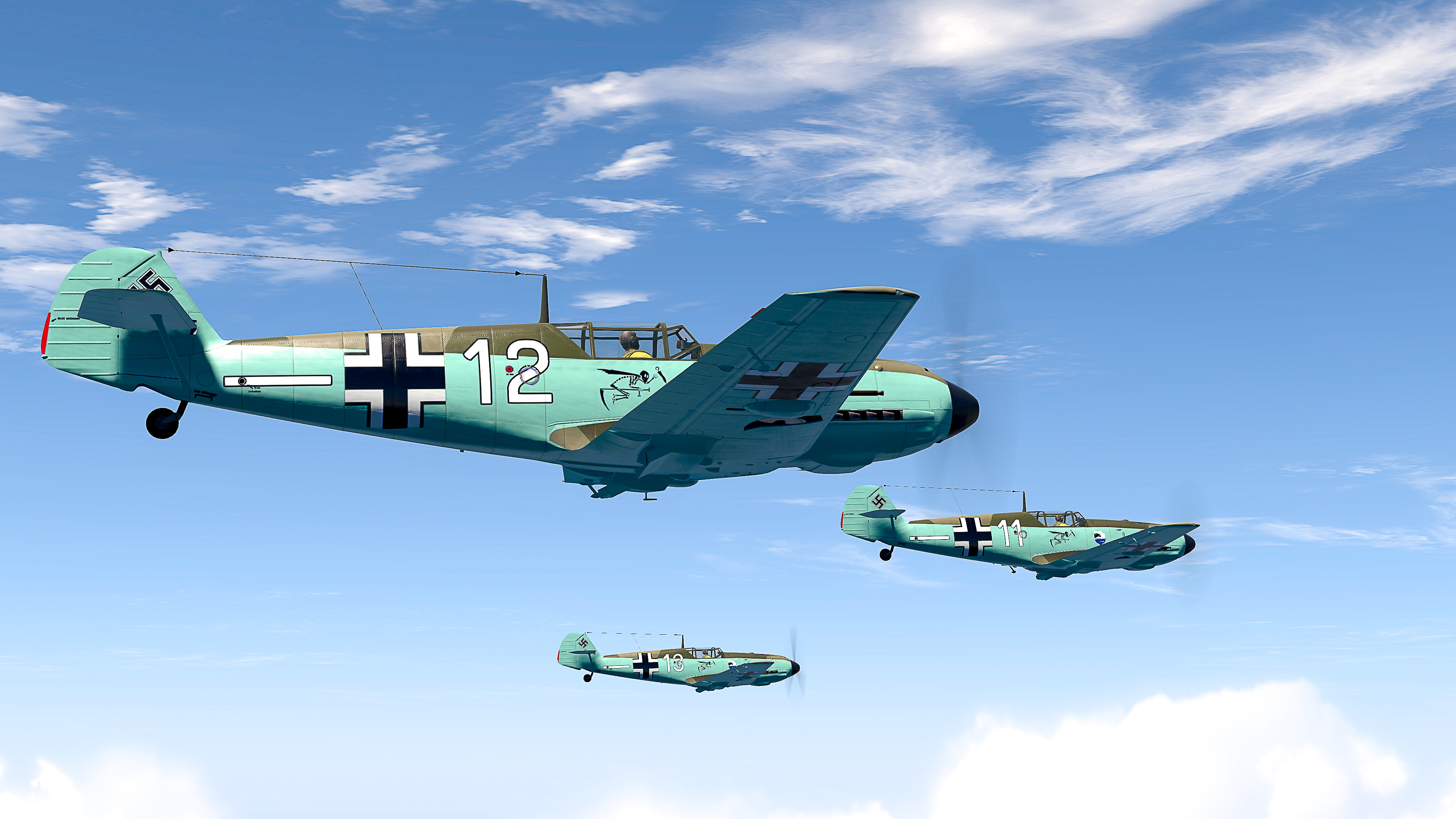 COD asisbiz Bf 109E3 4.JG77 White 12 Georg Schirmbock Kjevik Apr 1940 V02