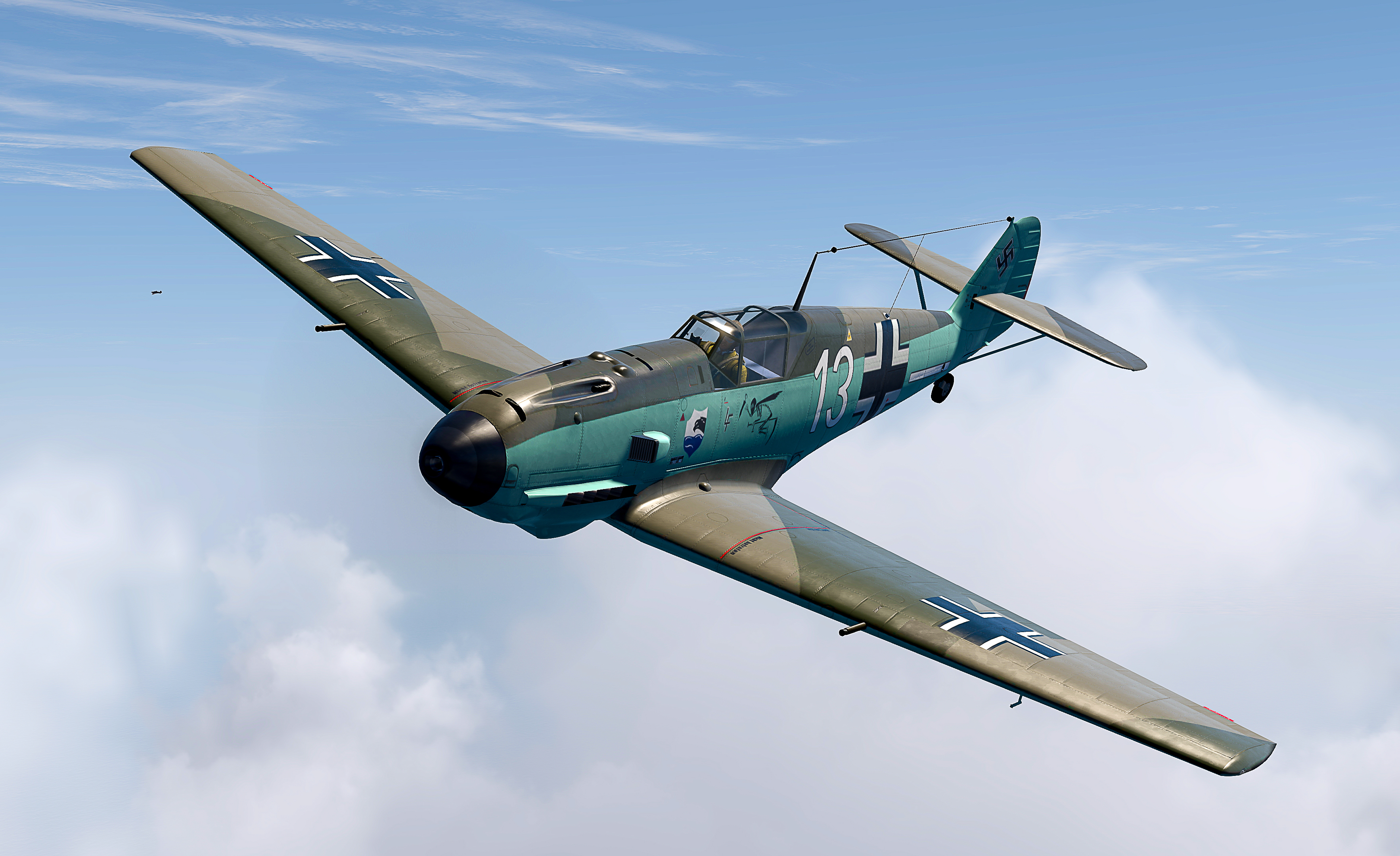 COD asisbiz Bf 109E3 4.JG77 White 13 Helmut Henz Kjevik Apr 1940 V03