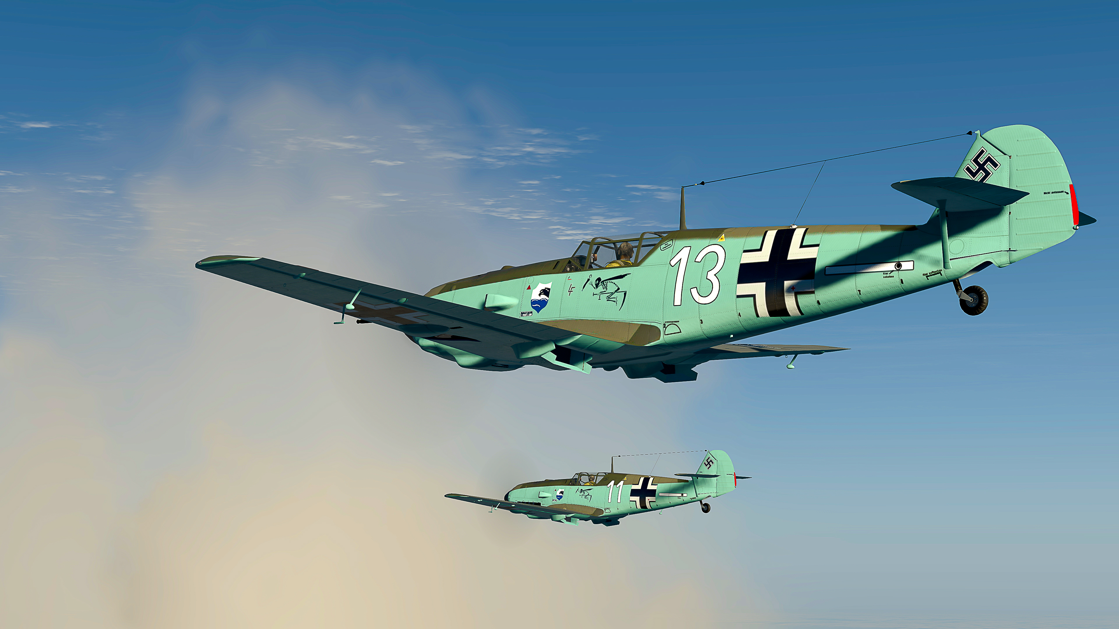 COD asisbiz Bf 109E3 4.JG77 White 13 Helmut Henz Kjevik Apr 1940 V04