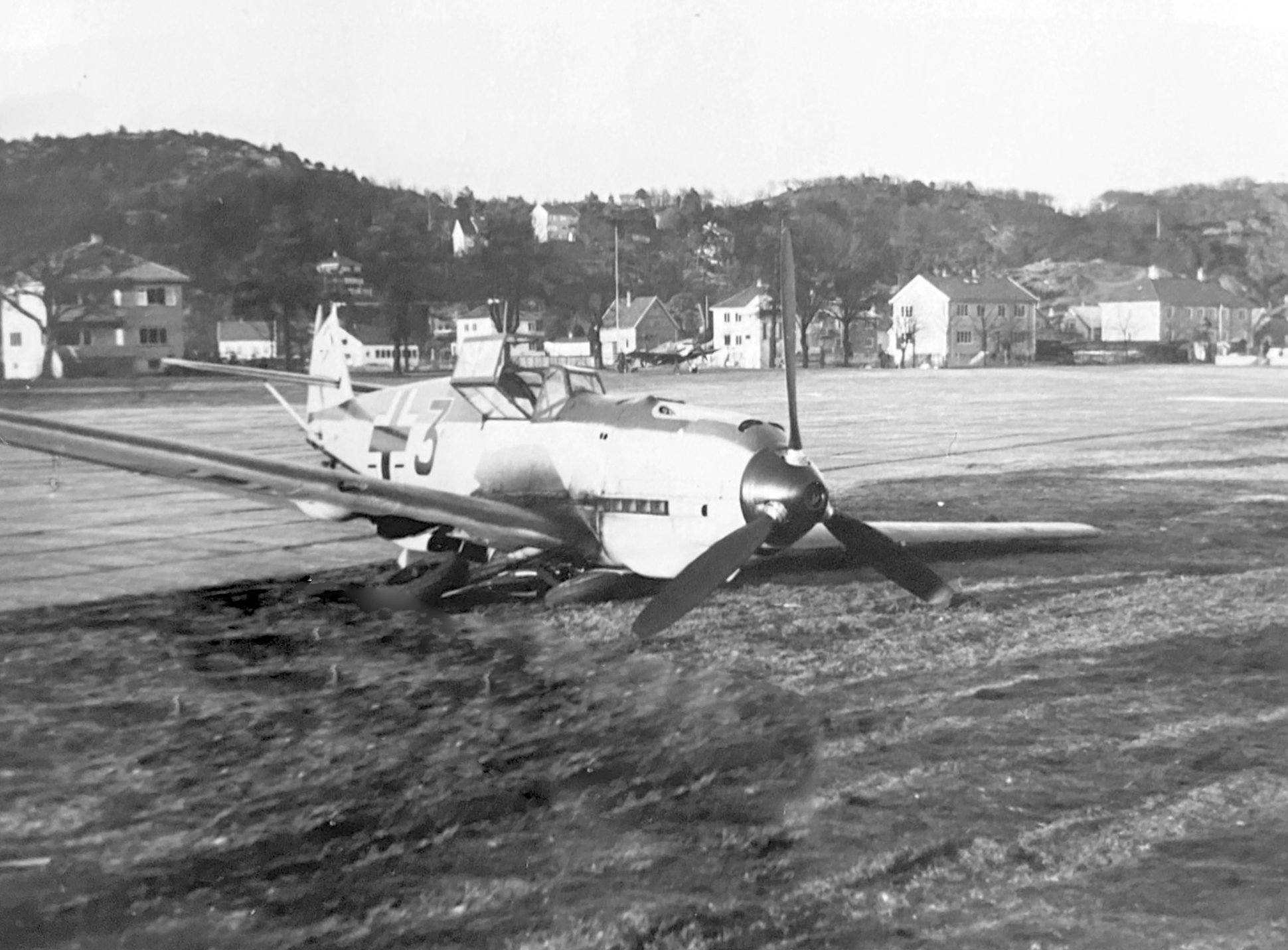 Messerschmitt Bf 109E4 2.JG77 Black 3 after ground looping resulting in a landing gear collapse at Mandal Norway 1941 eBay 01