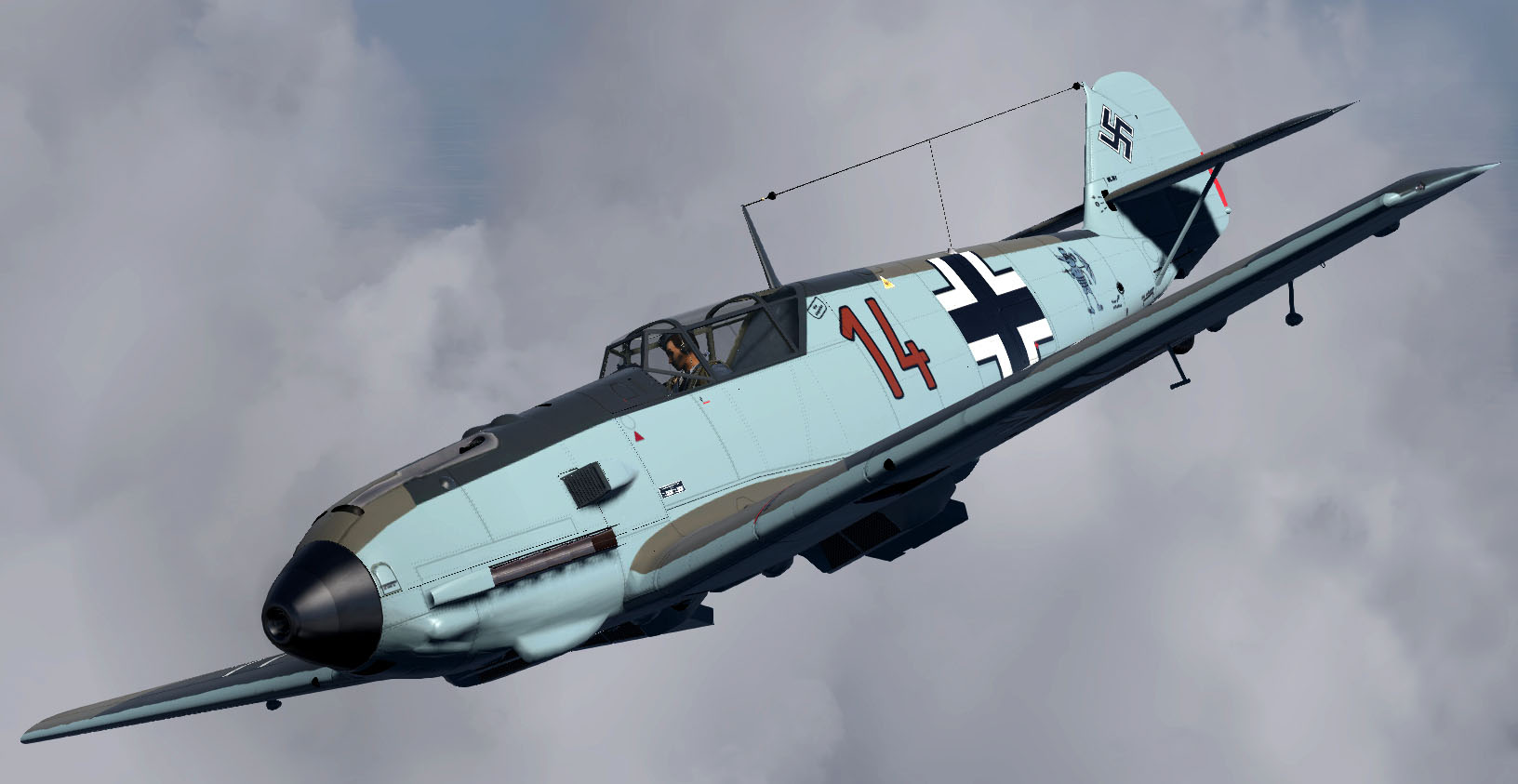 COD asisbiz Bf 109E1 3.LG2 Brown 14 France 1940 V02