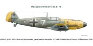 Asisbiz Messerschmitt Bf 109E7B 1.(J)LG2 White 7 WNr 4091 pilot Hans Joachim Marseille Calais Marck France 28th Sep 1940 0A