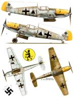 Asisbiz Messerschmitt Bf 109E4B 6.(S)LG2 Triangle M Erhardt Pankratz WNr 3726 sd by RAF 603Sqn Sussex 5th Oct 1940 Kagero P04