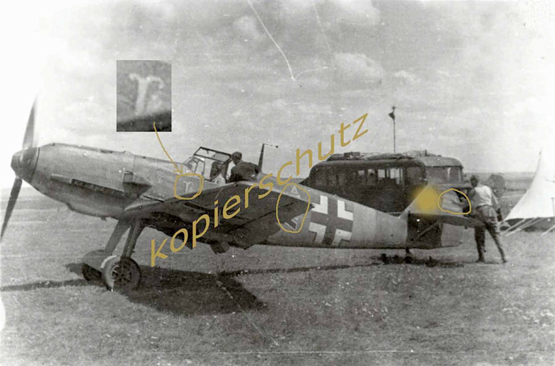 Messerschmitt Bf 109E3 Stab I.LG2 Kommandeur Herbert Ihlefeld WNr 6095 Russia Jul 1941 20