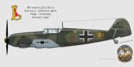 Asisbiz Messerschmitt Bf 109E1 3.(J)LG2 Brown 4 unknown pilot Hage Germany Jan 1940 0A