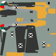 Asisbiz COD asisbiz Bf 109E7 Vazdushni Voyski White 9 Bulgaria 1941 RLM 70A