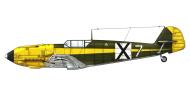 Asisbiz Messerschmitt Bf 109E RBAF White 7 Bulgaria 1943 0A