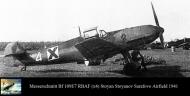 Asisbiz Messerschmitt Bf 109E7 RBAF White 4 Stoyan Stoyanov Sarafovo Airfield 1941 01