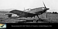 Asisbiz Messerschmitt Bf 109E7 RBAF White 7 Sarafovo Airfield Bulgaria 1941